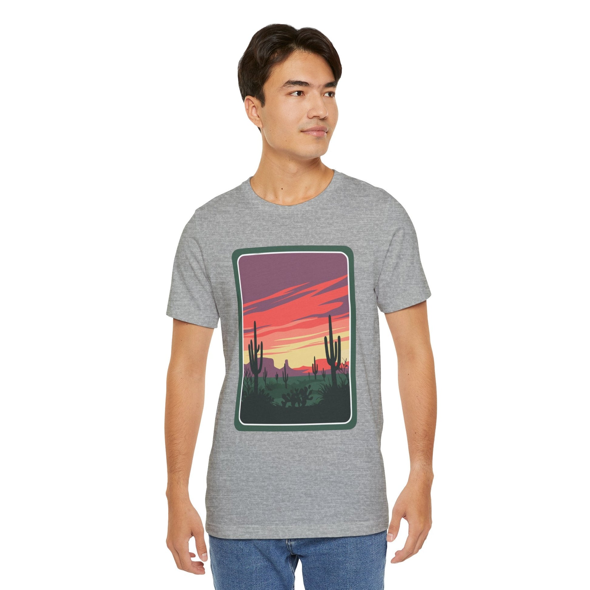 Desert Sunset Tee | Boho Style, Unisex Short Sleeve Shirt, Nature Lover Gift, Adventure Apparel, Outdoor Exploration Clothing Printify