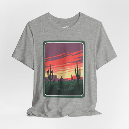 Desert Sunset Tee | Boho Style, Unisex Short Sleeve Shirt, Nature Lover Gift, Adventure Apparel, Outdoor Exploration Clothing Printify
