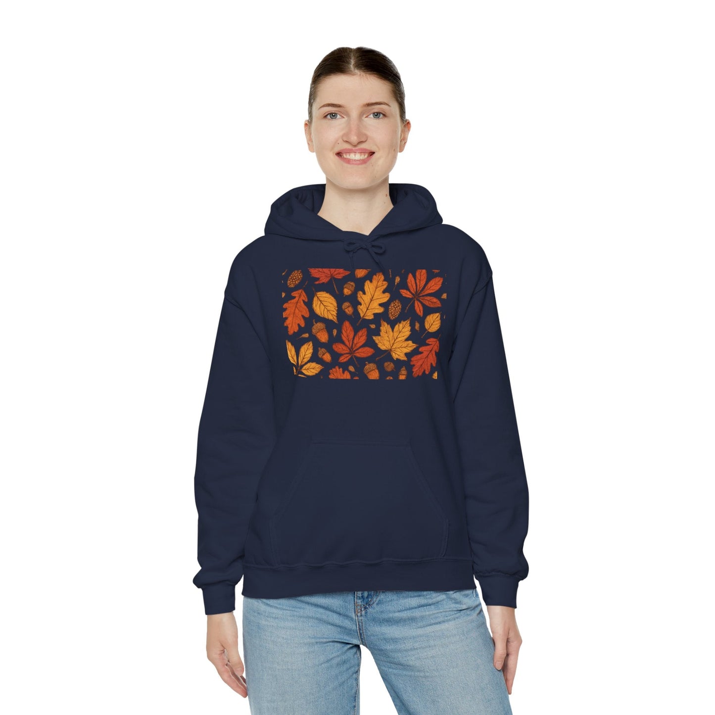 Vintage Autumn Unisex Hoodie Sweatshirt - Pattern Design Boho Wear