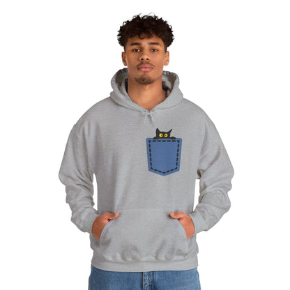 Cat Pocket Hoodie | Cute Cat Lover Gift, Unisex Printify