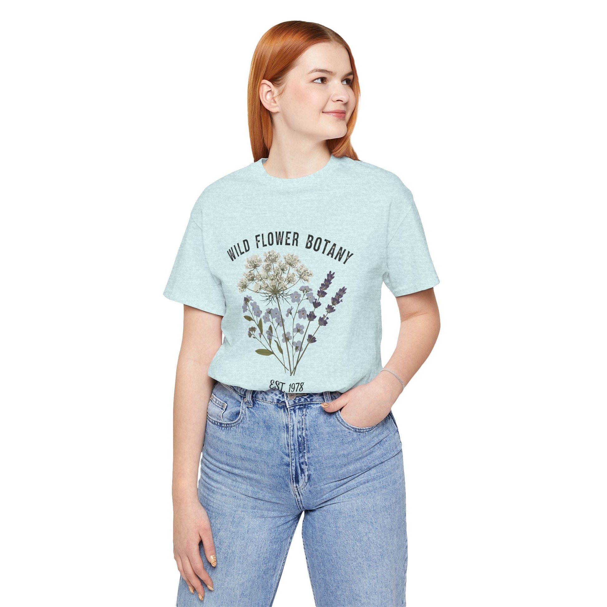 Wild Flower Botany Unisex Tee - Nature-Inspired Floral Shirt Boho Wear