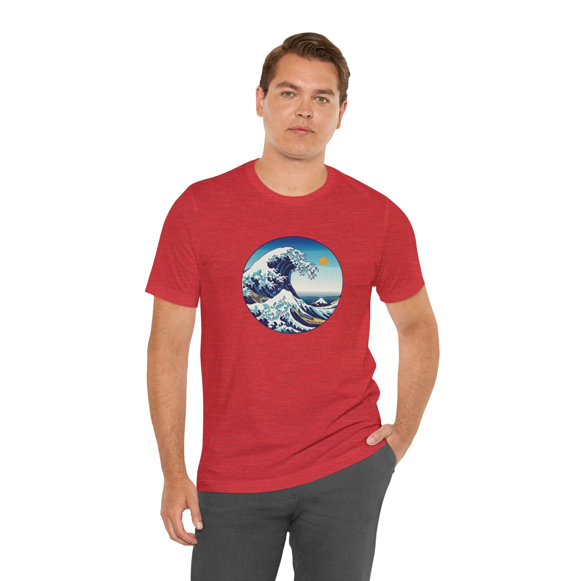 Ocean Wave Graphic Tee - Perfect for Beach Lovers, Summer Vibes, Casual Outfits, Gift for Surfers, Eco-Friendly Fashion Boho Wear