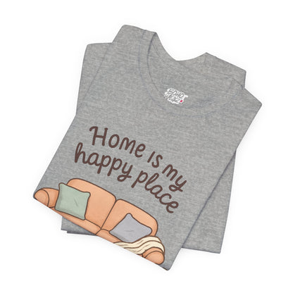 T-Shirt - Home is my Happy Place - Unisex Jersey Short Sleeve Tee Boho Wear