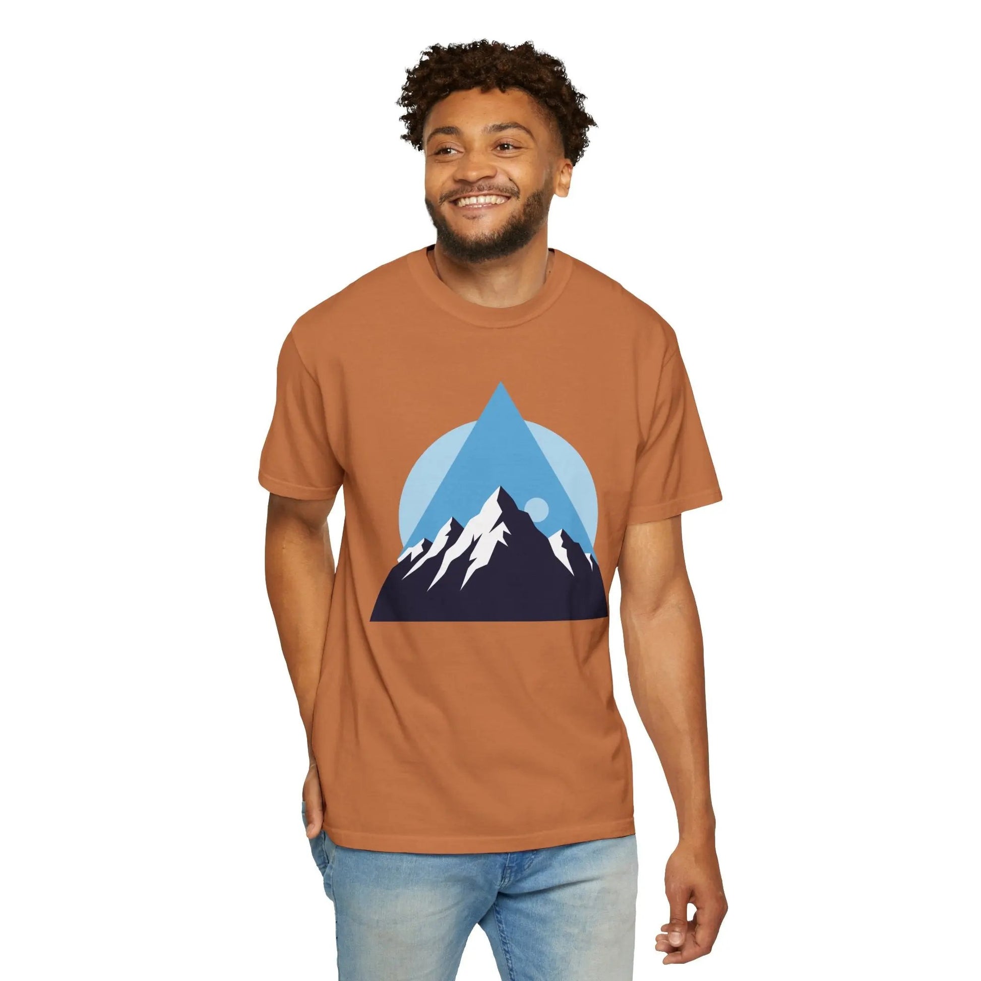 Mountain Adventure Unisex Garment-Dyed T-shirt | Nature Lover Shirt, Outdoor Gift, Hiking Tee, Graphic Tee, Travel Apparel Boho Wear
