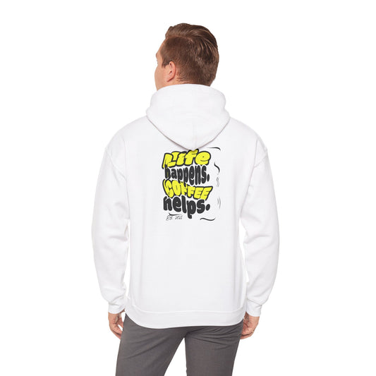 Coffee Helps Hoodie Printify