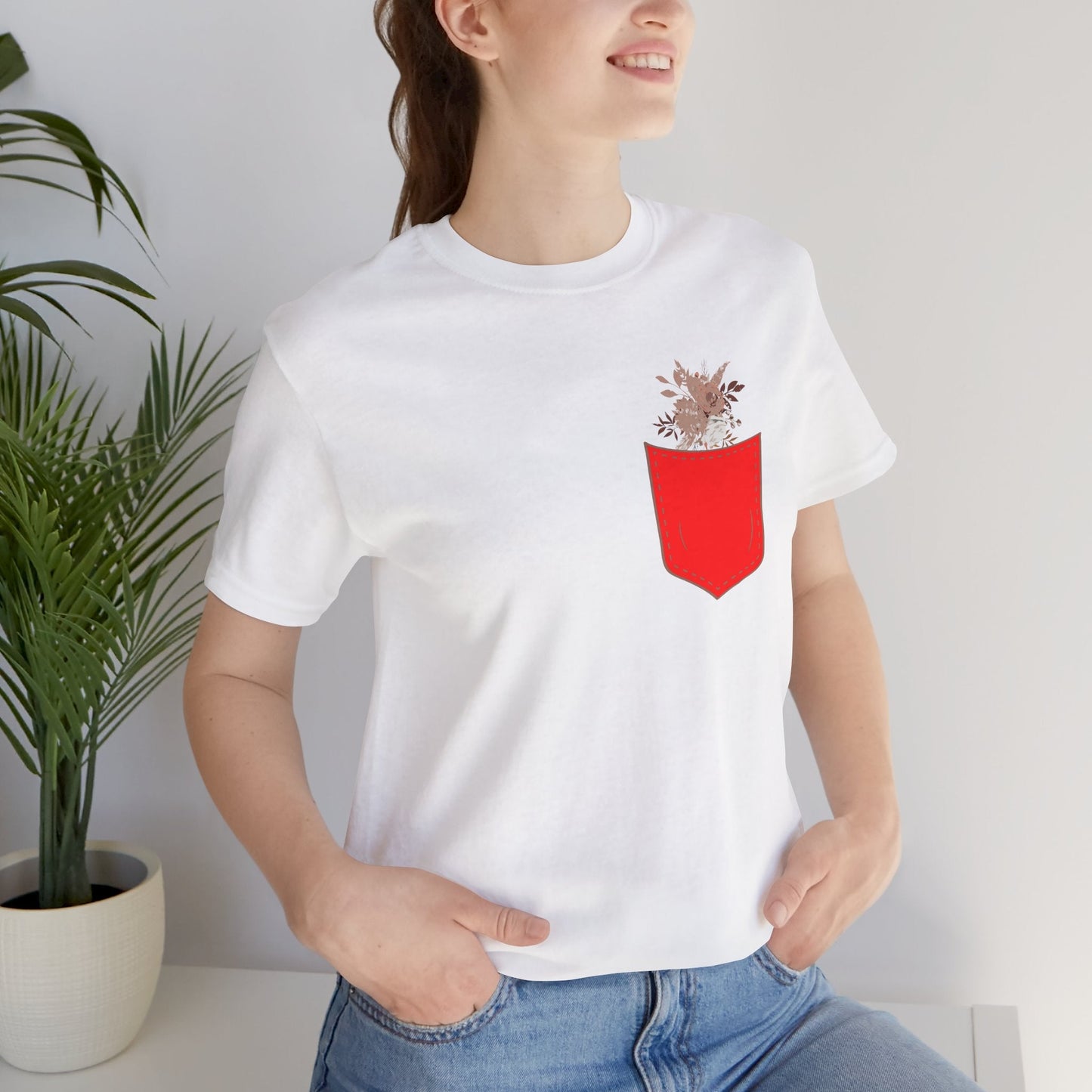 Pocket and Dry Flowers Tee Printify
