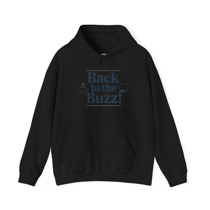 Hooded Sweatshirt - 'back to the buzz' Design Printify