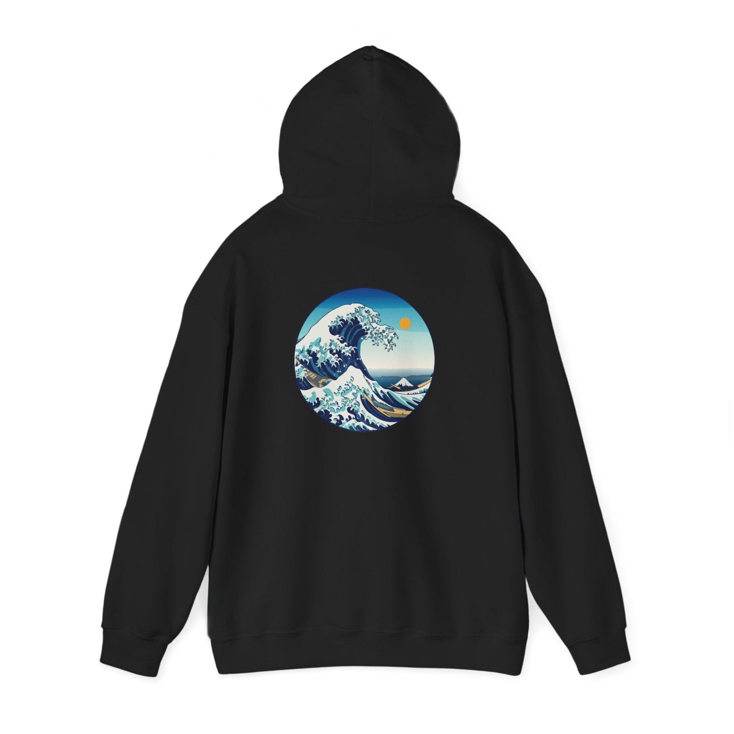 Ocean Wave Graphic Hoodie, Cozy Unisex Sweatshirt, Nature Lover Gift, Beach Vibes Apparel, Art-Inspired Clothing Printify