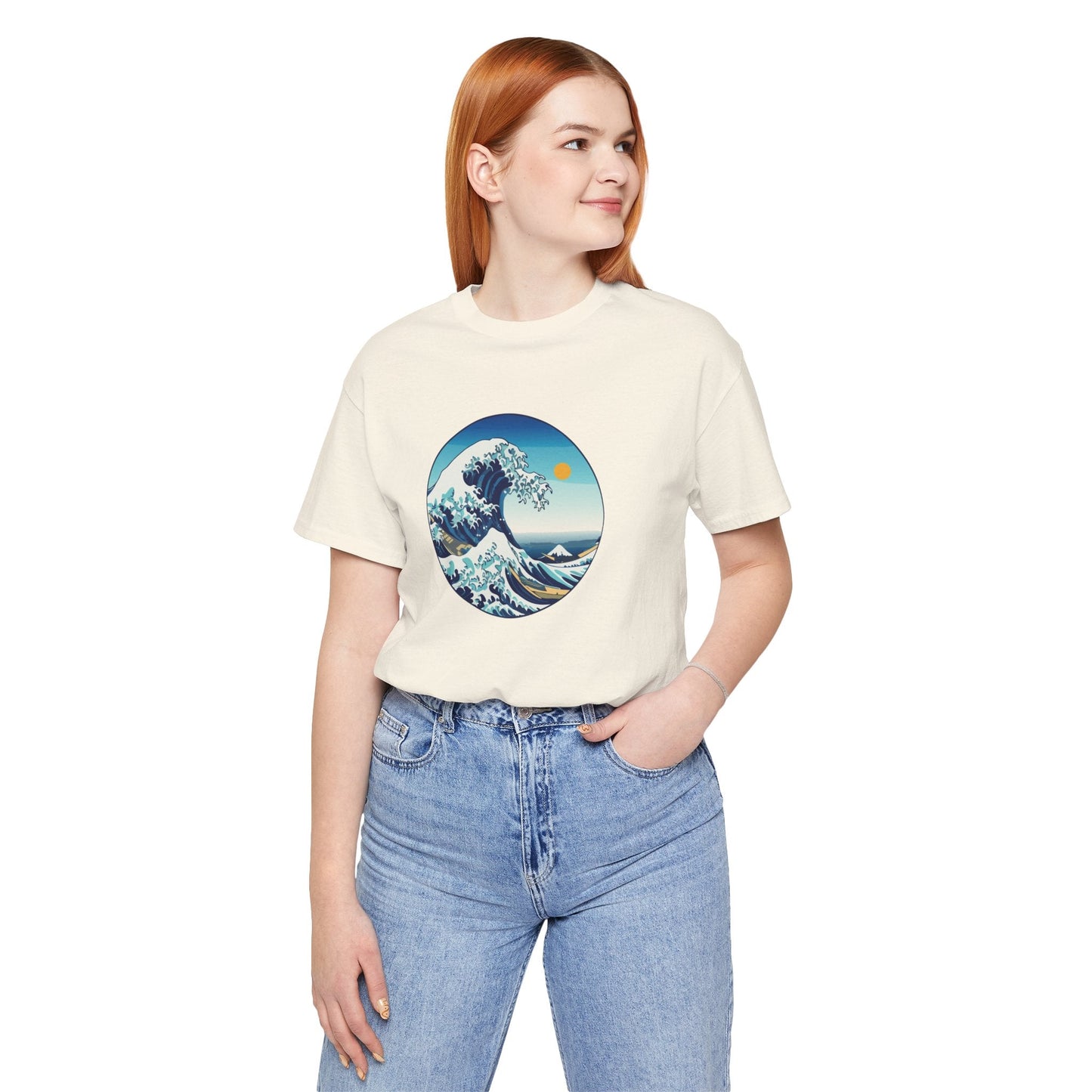 Ocean Wave Graphic Tee - Perfect for Beach Lovers, Summer Vibes, Casual Outfits, Gift for Surfers, Eco-Friendly Fashion Printify