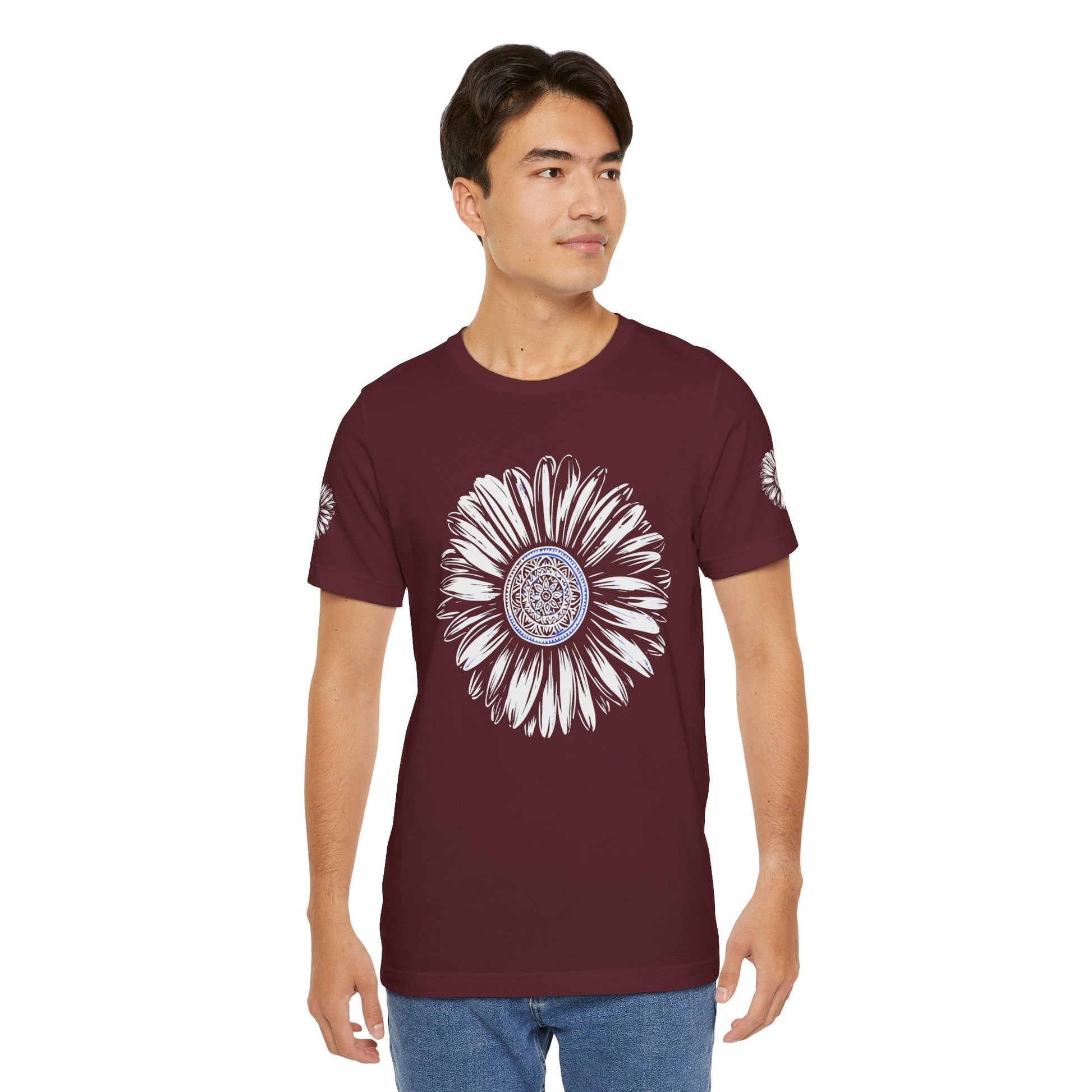 Boho Blue Mandala Tee Boho Wear
