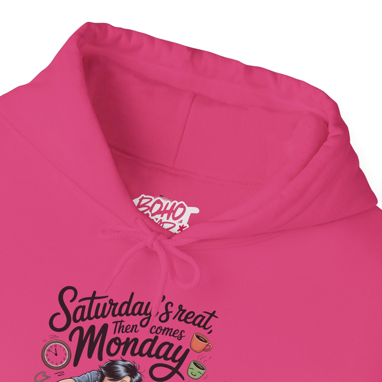 Funny Saturday's Relax Then Comes Monday Hoodie Boho Wear