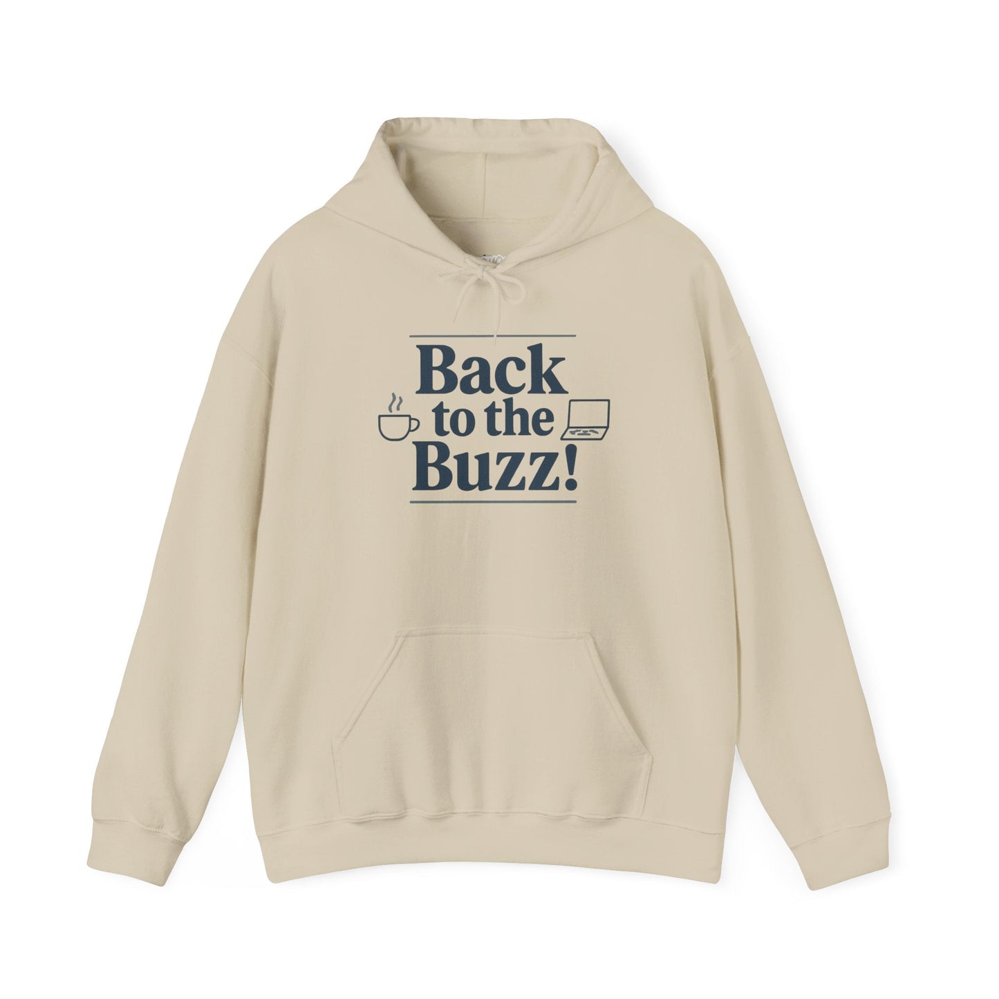 Hooded Sweatshirt - 'back to the buzz' Design Printify