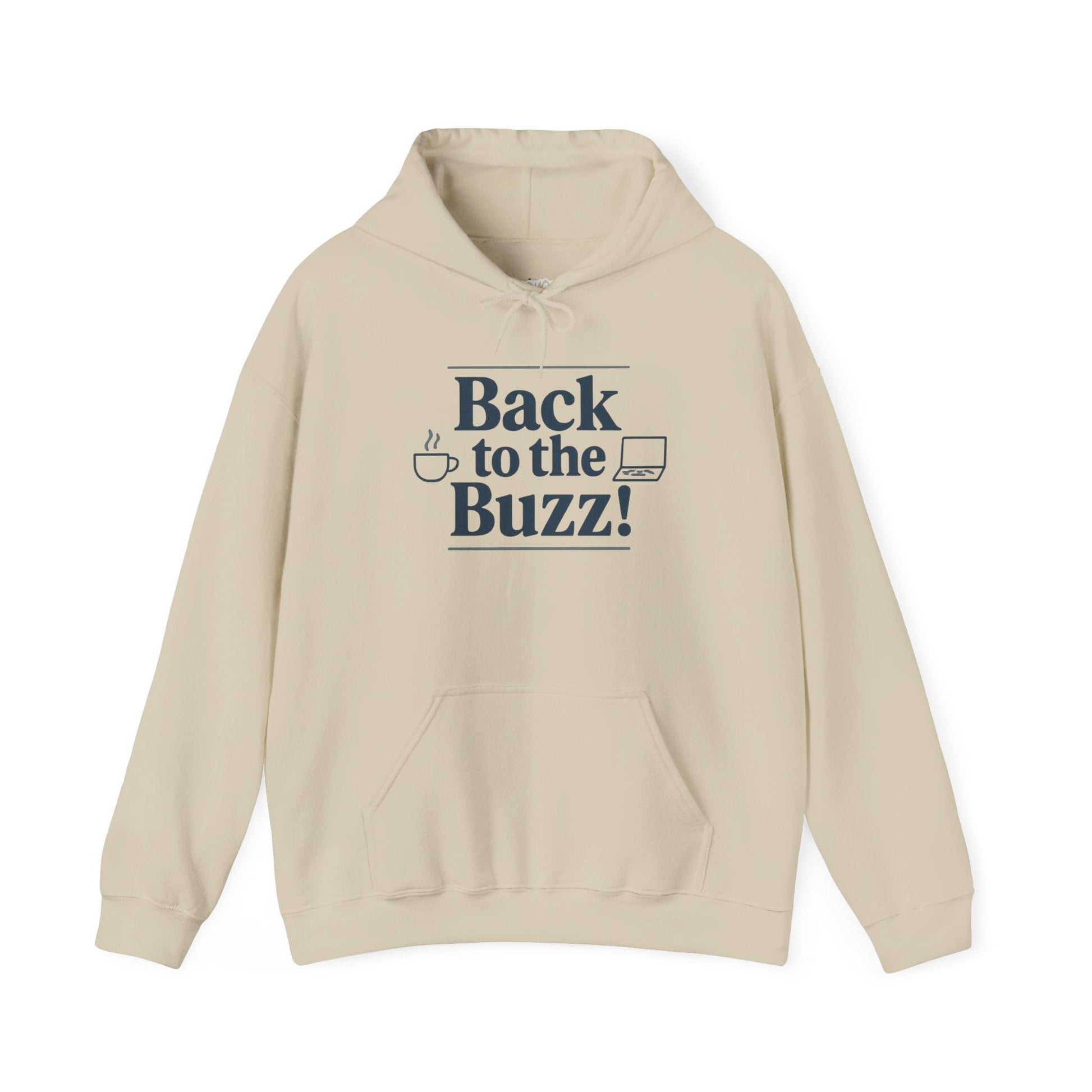 Hooded Sweatshirt - 'back to the buzz' Design Printify