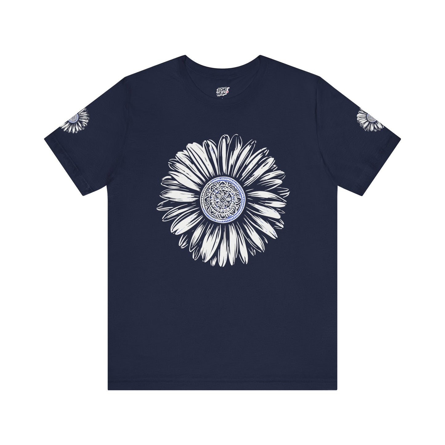 Boho Blue Mandala Tee Printify