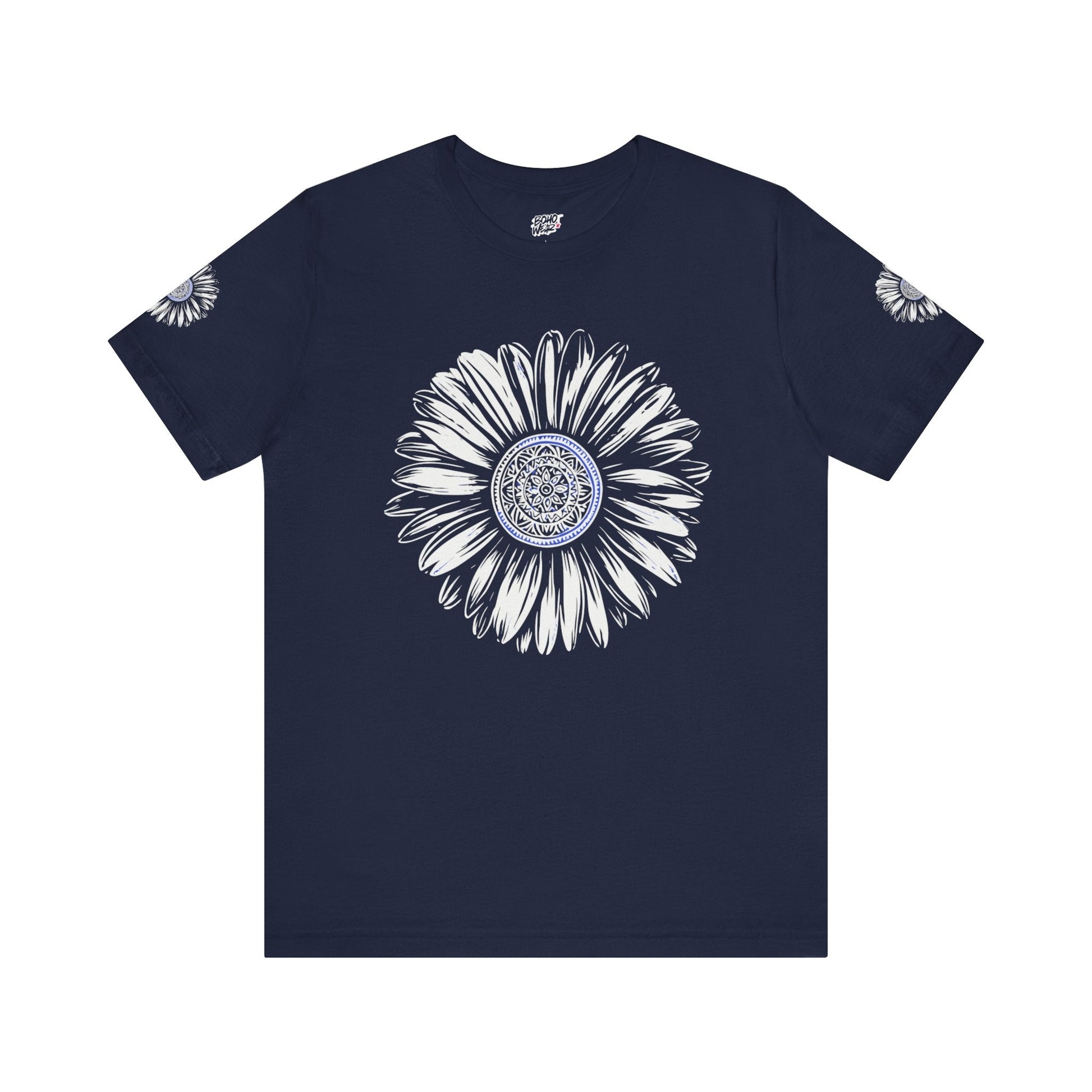 Boho Blue Mandala Tee Printify