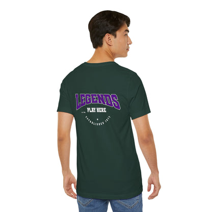 Legends Play Here Tee, Casual Unisex T-Shirt, Gift for Gamers, Birthday, Sports Fan Apparel, Comfortable Everyday Wear Boho Wear