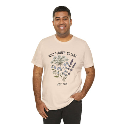 Wild Flower Botany Unisex Tee - Nature-Inspired Floral Shirt Printify