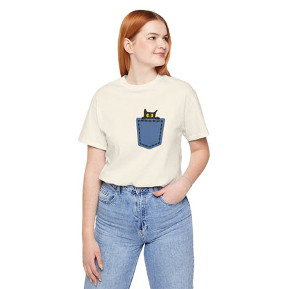 Cat Pocket Tee Boho Wear