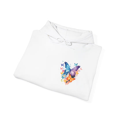 Colorful Butterfly Hoodie - Artistic Unisex Sweatshirt for Spring Adventures Printify