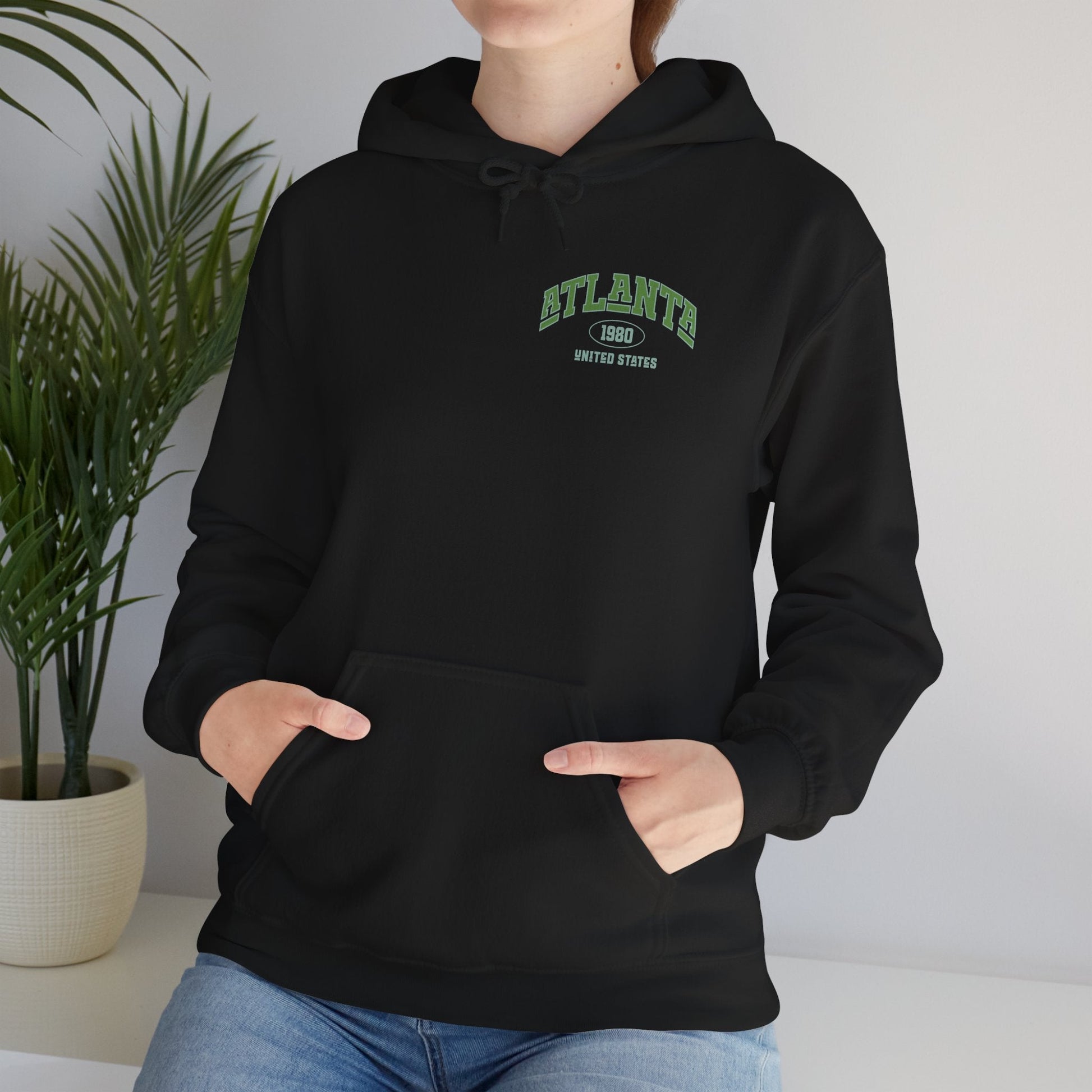 Atlanta Vintage Hooded Sweatshirt - Cozy Casual Wear for Every Occasion, Unisex Sweatshirt, Retro Hoodie, Gift for Atlanta Fans Boho Wear