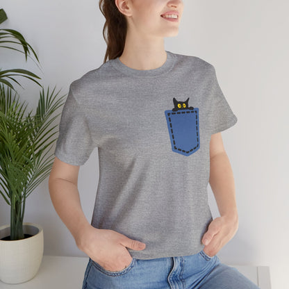 Cat Pocket Tee Boho Wear
