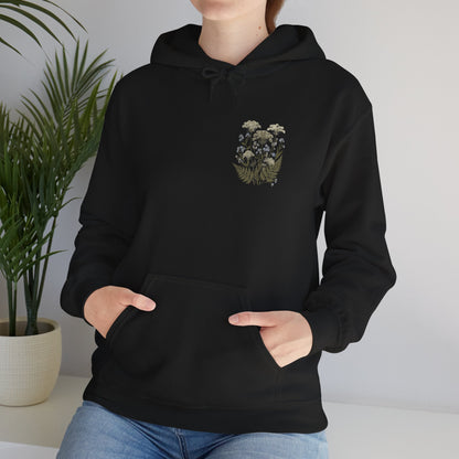 Botanical Print Unisex Hoodie - Embrace Nature Boho Wear