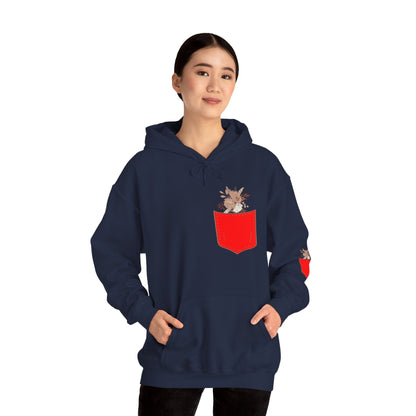Funny Botanic Autumn Unisex Hoodie Sweatshirt with Pocket Flowers Boho Wear