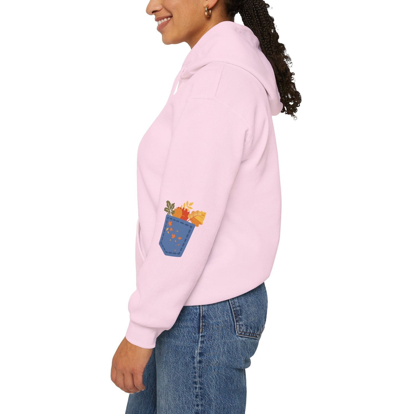Floral Pocket Hoodie - Cozy Unisex Sweatshirt for Gardening Lovers Boho Wear