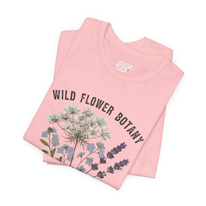 Wild Flower Botany Unisex Tee - Nature-Inspired Floral Shirt Boho Wear