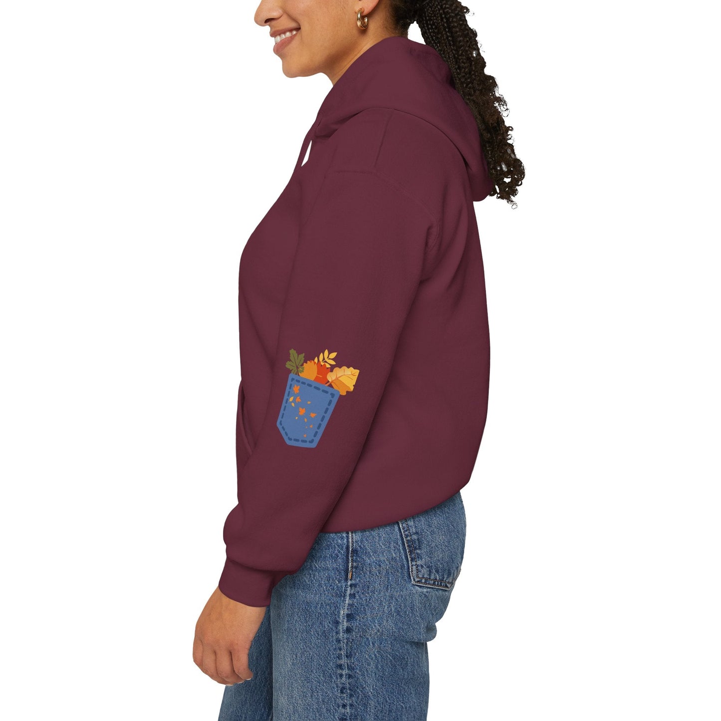 Floral Pocket Hoodie - Cozy Unisex Sweatshirt for Gardening Lovers Boho Wear