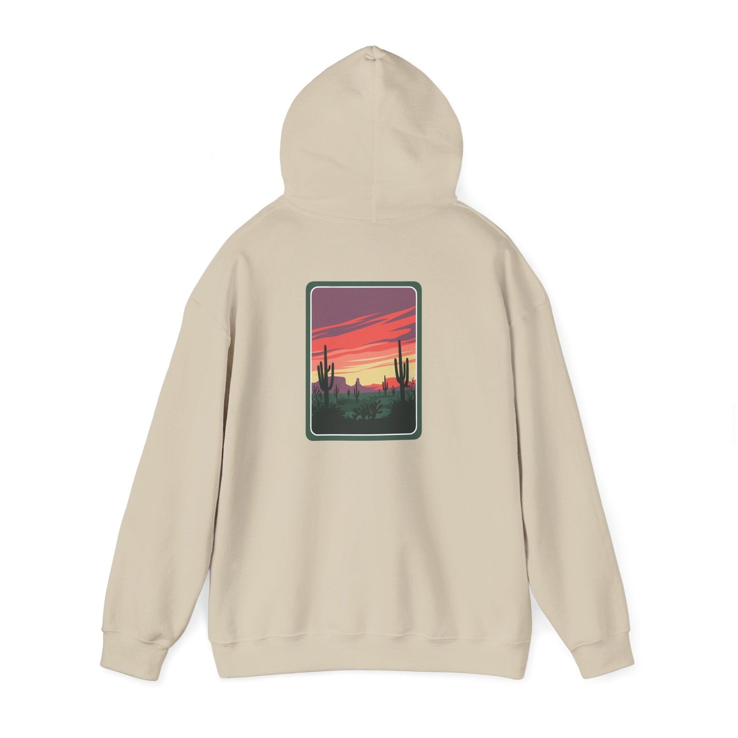 Desert Sunset Hoodie - Cozy Unisex Sweatshirt for Outdoor Lovers, Perfect for Gifts, Travel, Camping, and Relaxation Printify