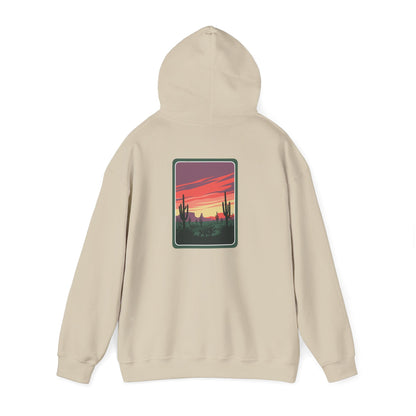 Desert Sunset Hoodie - Cozy Unisex Sweatshirt for Outdoor Lovers, Perfect for Gifts, Travel, Camping, and Relaxation Printify