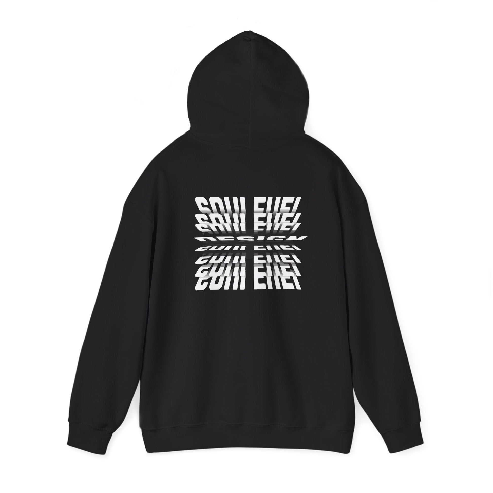 soul fuel hoodie back view inspirational unisex hoodie