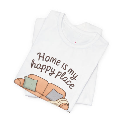 T-Shirt - Home is my Happy Place - Unisex Jersey Short Sleeve Tee Boho Wear