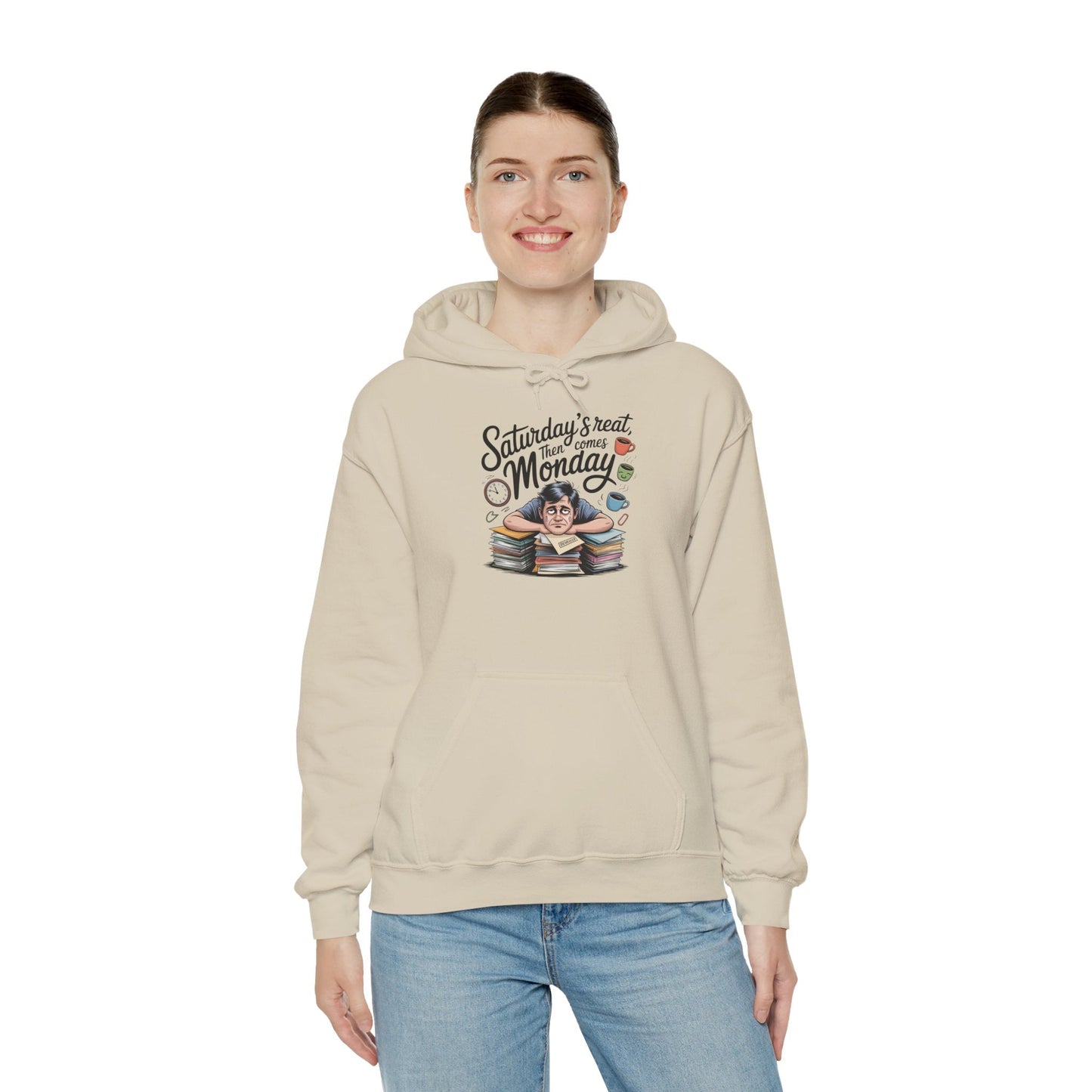 Funny Saturday's Relax Then Comes Monday Hoodie Boho Wear