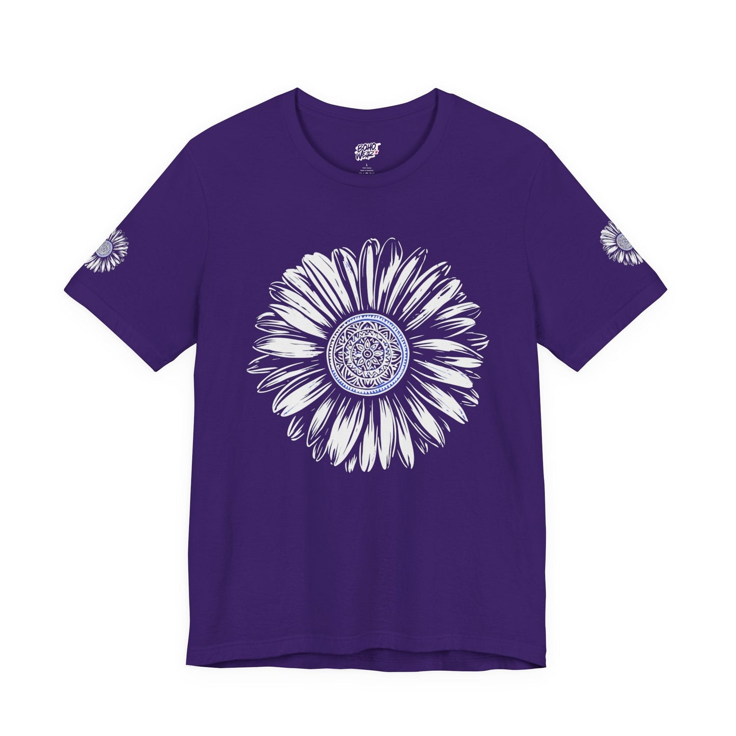 Boho Blue Mandala Tee Boho Wear