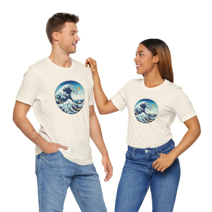 Ocean Wave Graphic Tee - Perfect for Beach Lovers, Summer Vibes, Casual Outfits, Gift for Surfers, Eco-Friendly Fashion Printify