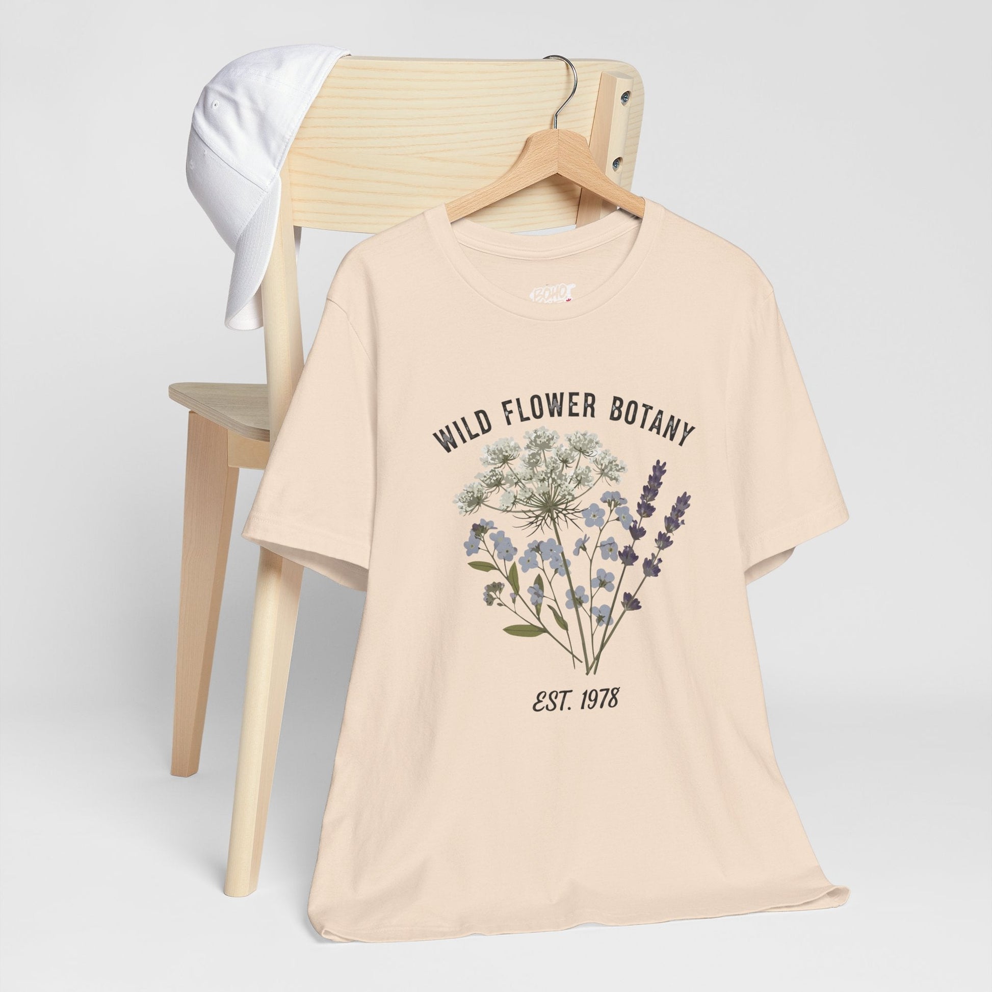 Wild Flower Botany Unisex Tee - Nature-Inspired Floral Shirt Printify
