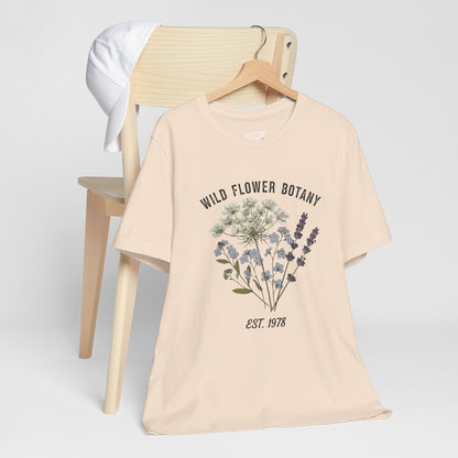 Wild Flower Botany Unisex Tee - Nature-Inspired Floral Shirt Printify