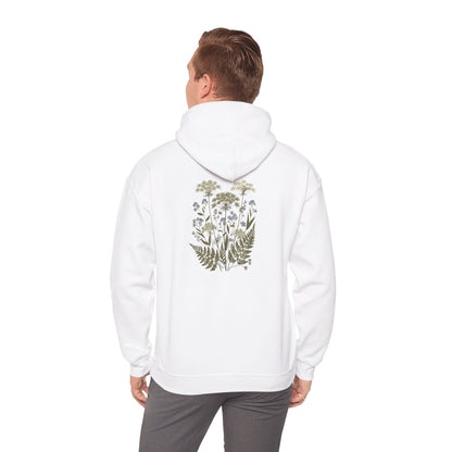 Botanical Print Unisex Hoodie - Embrace Nature Boho Wear