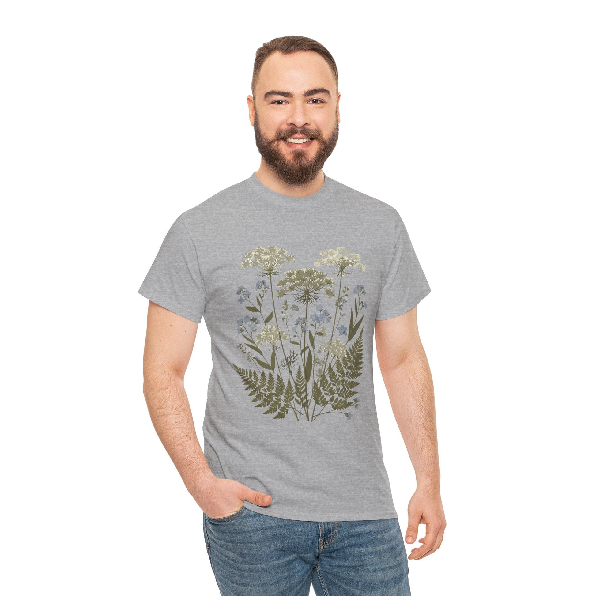 Botanical Art Unisex Heavy Cotton Tee Printify