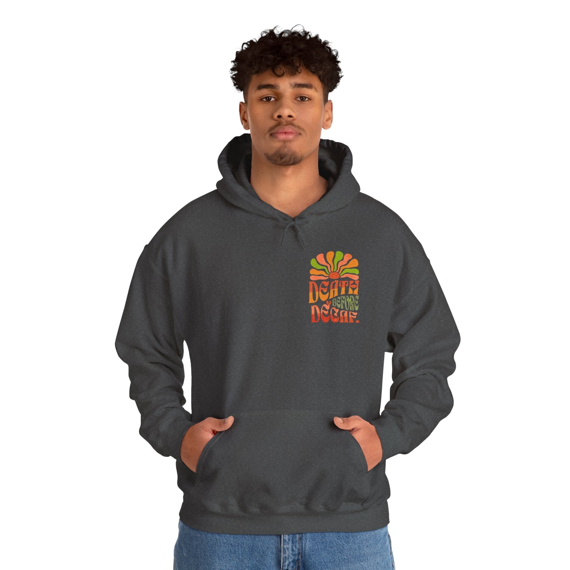 Colorful Retro Hoodie - Perfect for Cozy Days and Celebrations Printify