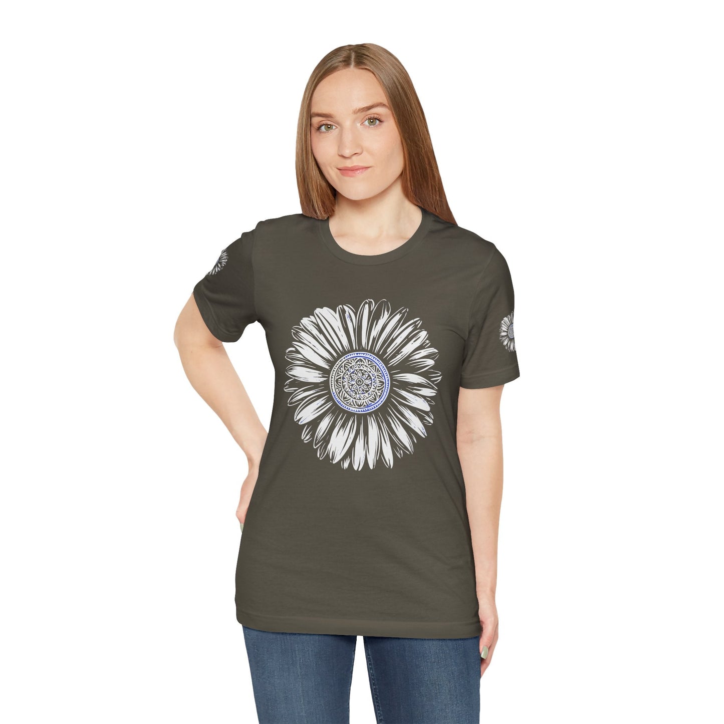 Boho Blue Mandala Tee Printify