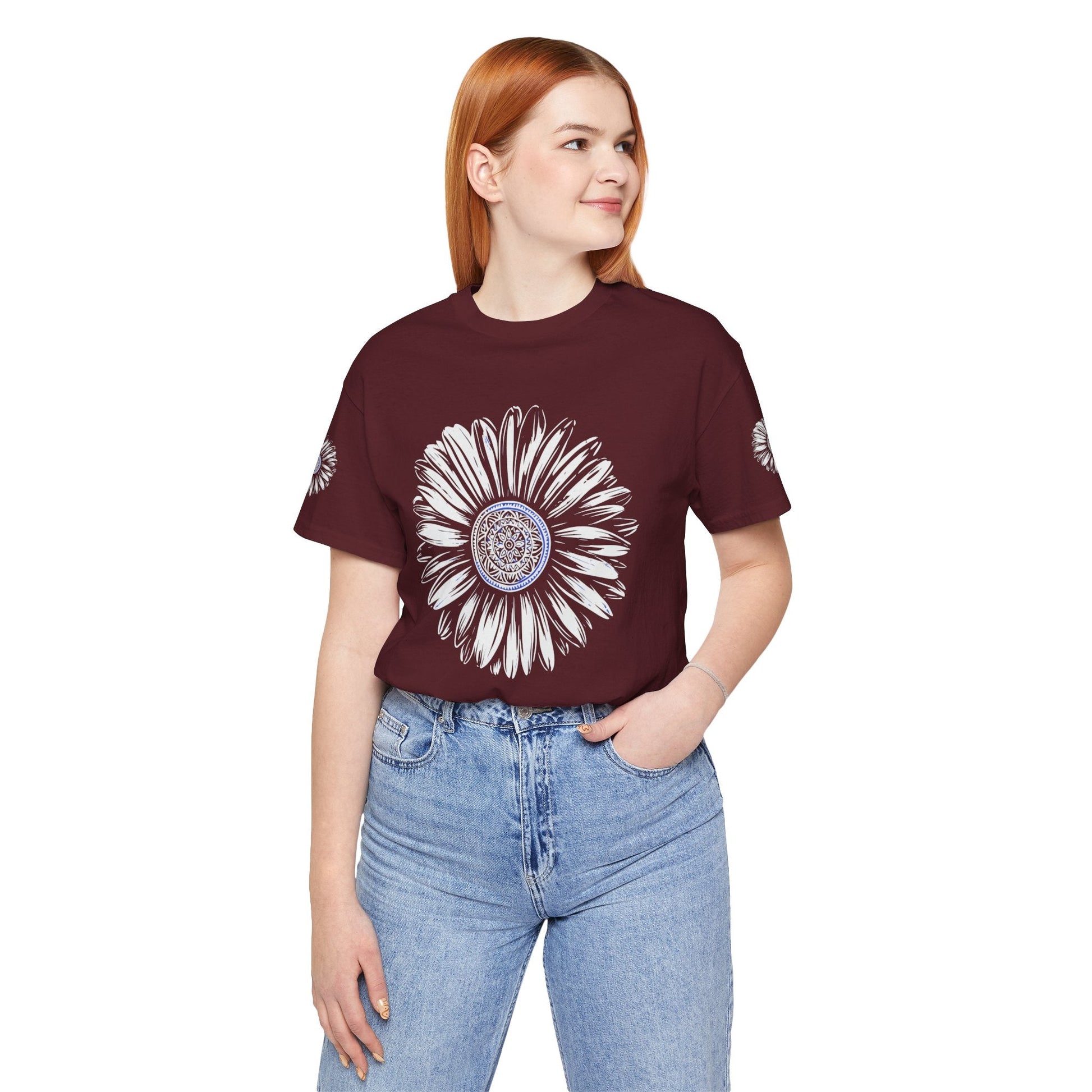 Boho Blue Mandala Tee Boho Wear