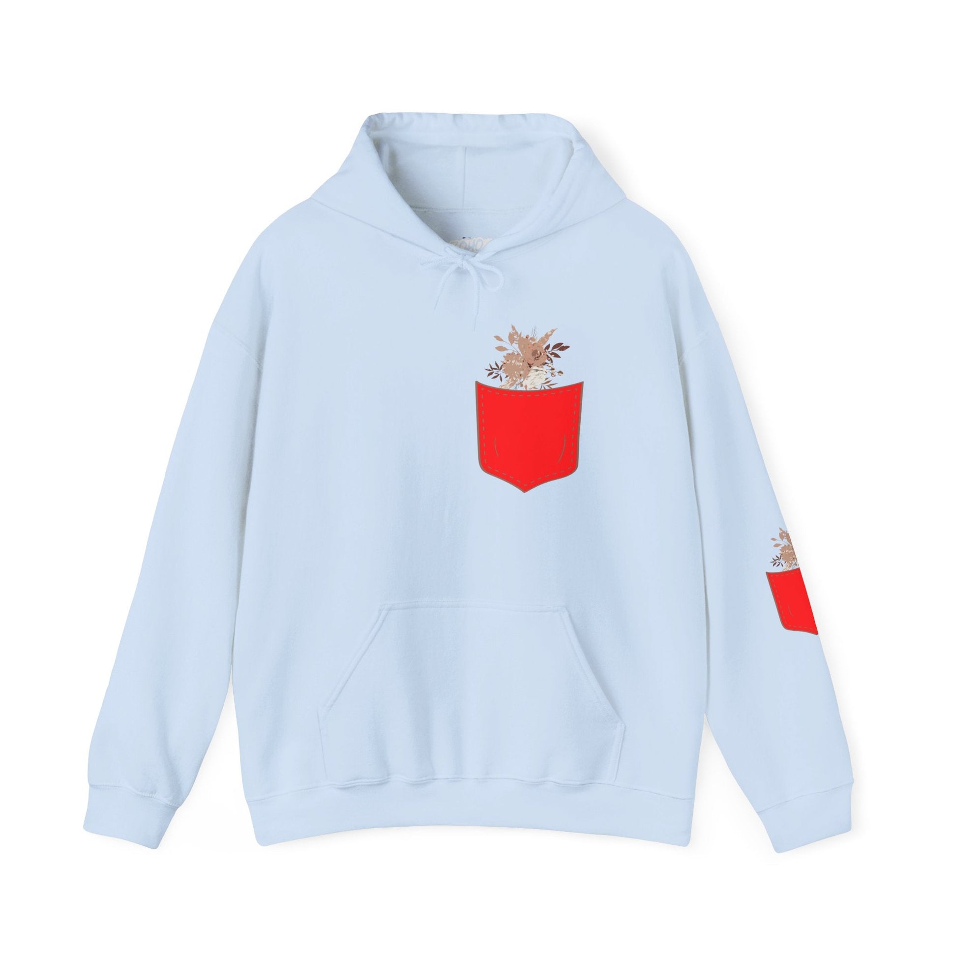 Funny Botanic Autumn Unisex Hoodie Sweatshirt with Pocket Flowers Printify