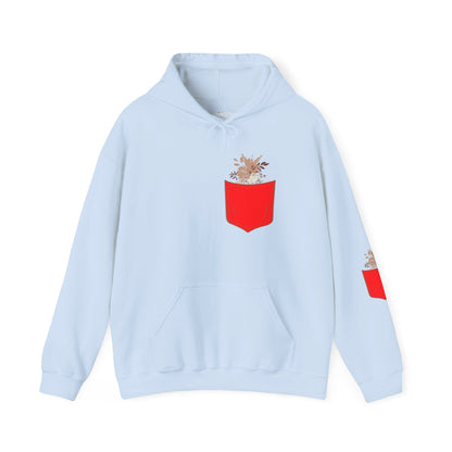 Funny Botanic Autumn Unisex Hoodie Sweatshirt with Pocket Flowers Printify