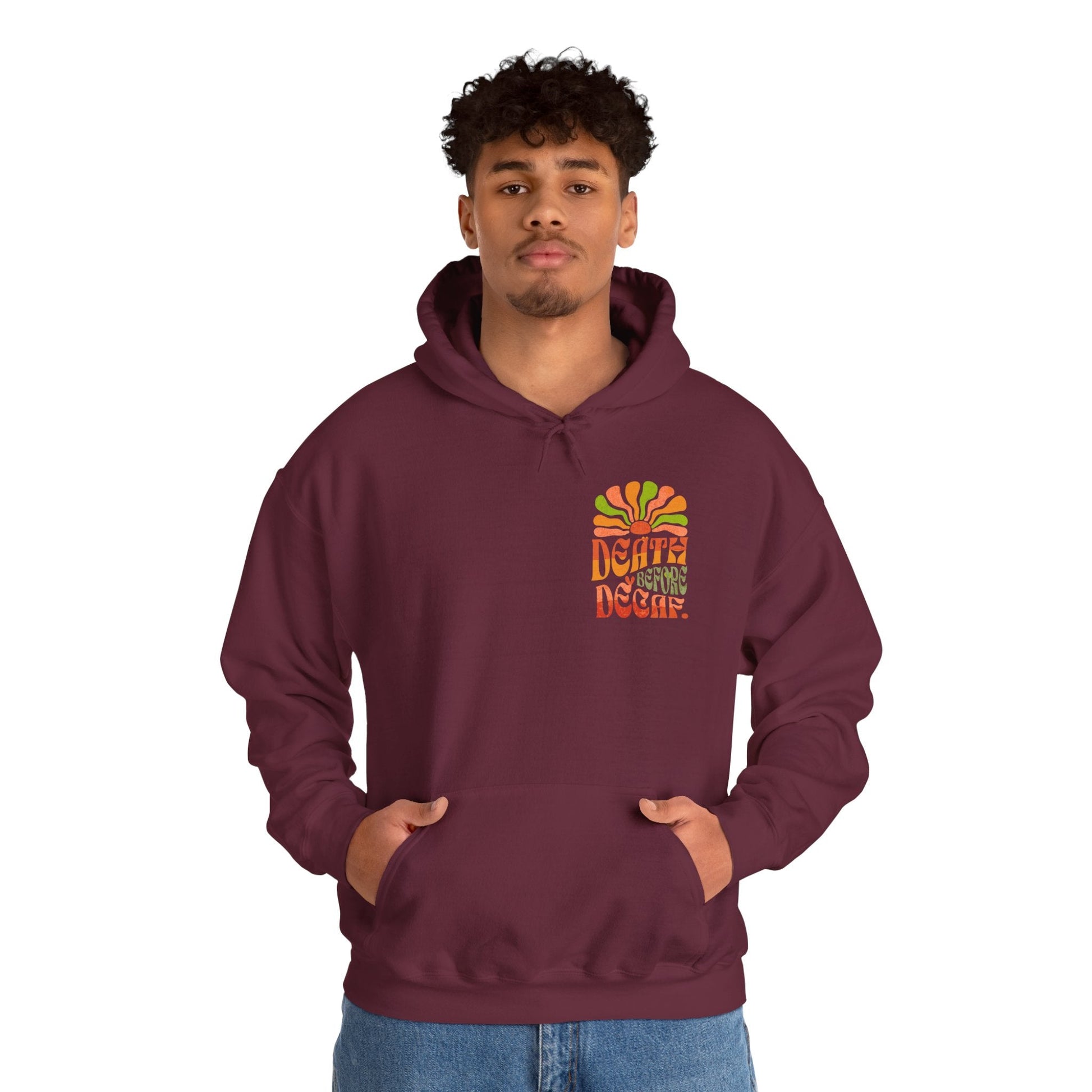 Colorful Retro Hoodie - Perfect for Cozy Days and Celebrations Printify
