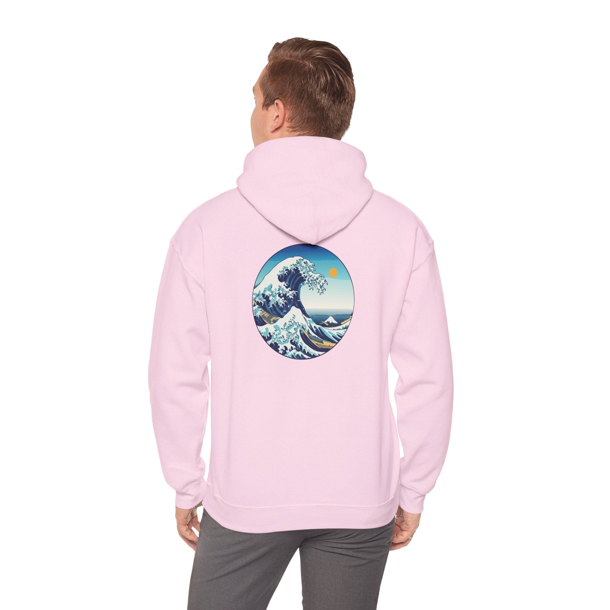Ocean Wave Graphic Hoodie, Cozy Unisex Sweatshirt, Nature Lover Gift, Beach Vibes Apparel, Art-Inspired Clothing Boho Wear