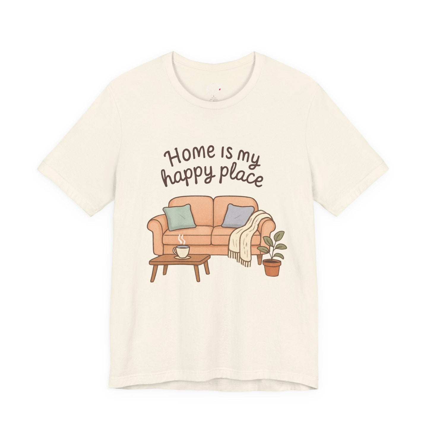 T-Shirt - Home is my Happy Place - Unisex Jersey Short Sleeve Tee Boho Wear