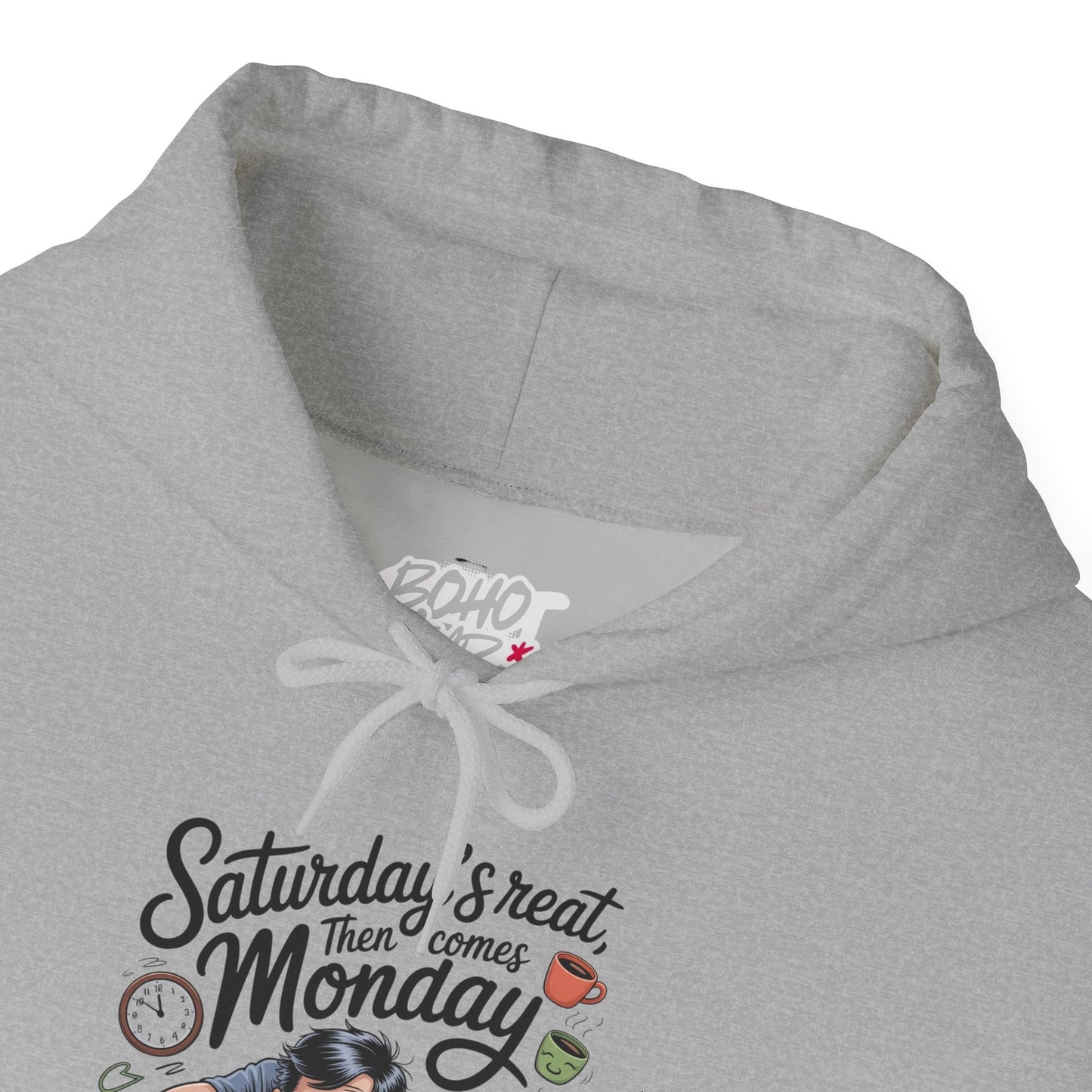 Funny Saturday's Relax Then Comes Monday Hoodie Boho Wear